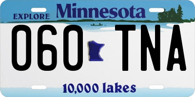 MN license plate 060TNA