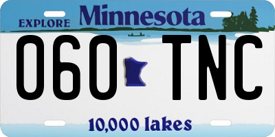MN license plate 060TNC