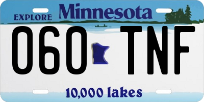 MN license plate 060TNF