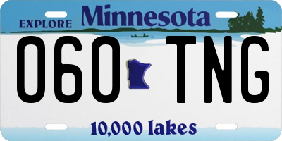 MN license plate 060TNG