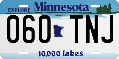 MN license plate 060TNJ