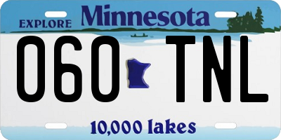 MN license plate 060TNL