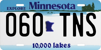 MN license plate 060TNS