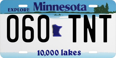 MN license plate 060TNT