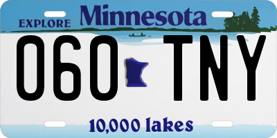 MN license plate 060TNY