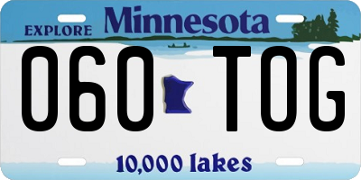 MN license plate 060TOG