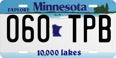MN license plate 060TPB