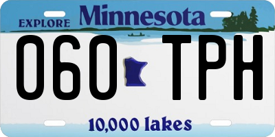 MN license plate 060TPH