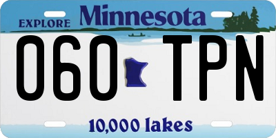 MN license plate 060TPN