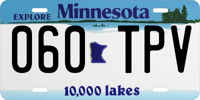 MN license plate 060TPV