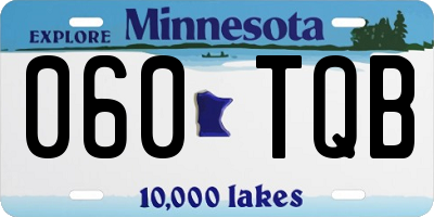 MN license plate 060TQB