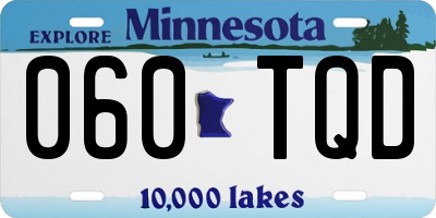 MN license plate 060TQD