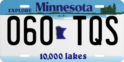 MN license plate 060TQS