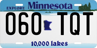 MN license plate 060TQT