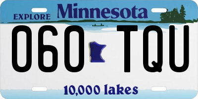 MN license plate 060TQU