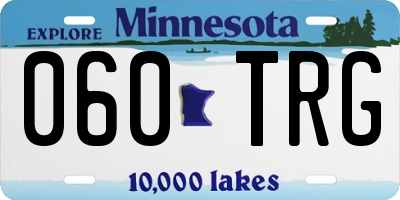 MN license plate 060TRG