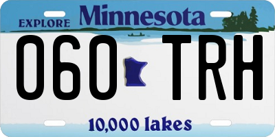 MN license plate 060TRH