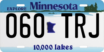 MN license plate 060TRJ