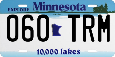MN license plate 060TRM