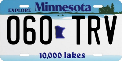 MN license plate 060TRV