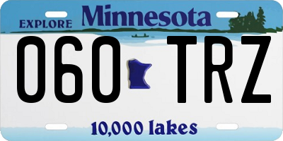 MN license plate 060TRZ
