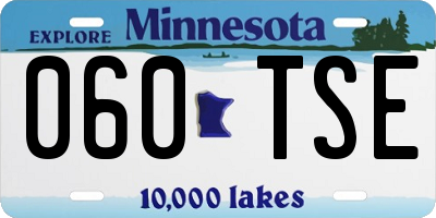 MN license plate 060TSE