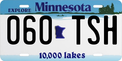 MN license plate 060TSH