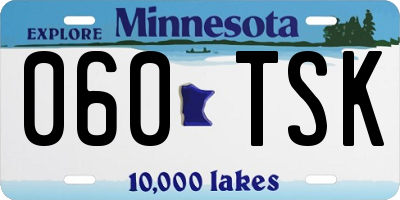 MN license plate 060TSK