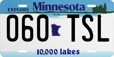 MN license plate 060TSL