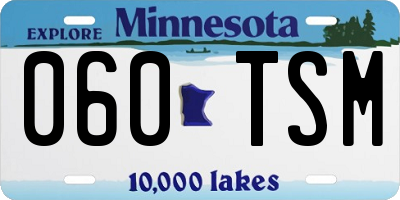 MN license plate 060TSM