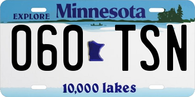 MN license plate 060TSN