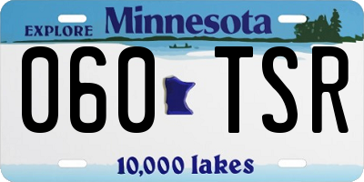 MN license plate 060TSR