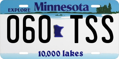 MN license plate 060TSS