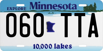 MN license plate 060TTA