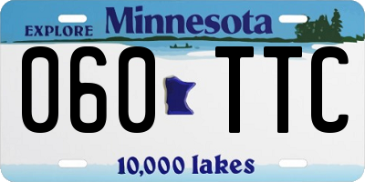 MN license plate 060TTC