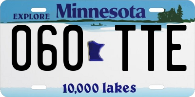 MN license plate 060TTE