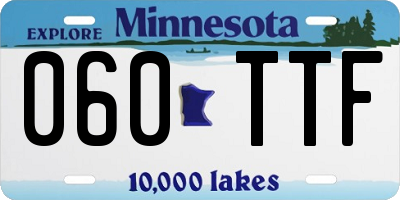 MN license plate 060TTF