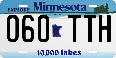 MN license plate 060TTH