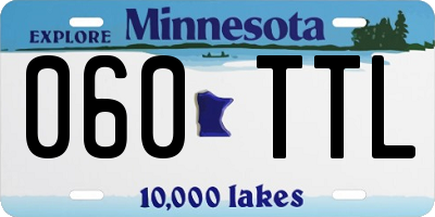 MN license plate 060TTL
