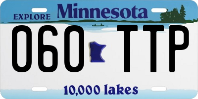 MN license plate 060TTP