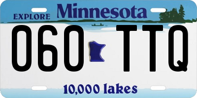 MN license plate 060TTQ
