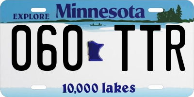MN license plate 060TTR