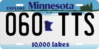 MN license plate 060TTS