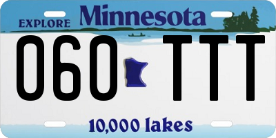 MN license plate 060TTT