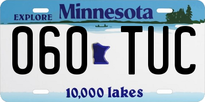 MN license plate 060TUC