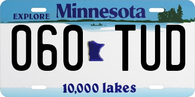 MN license plate 060TUD