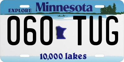 MN license plate 060TUG