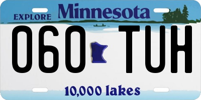 MN license plate 060TUH