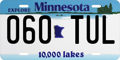 MN license plate 060TUL
