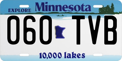 MN license plate 060TVB